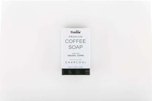 Jabón Exfoliante Premium de Carbón Activado y Café